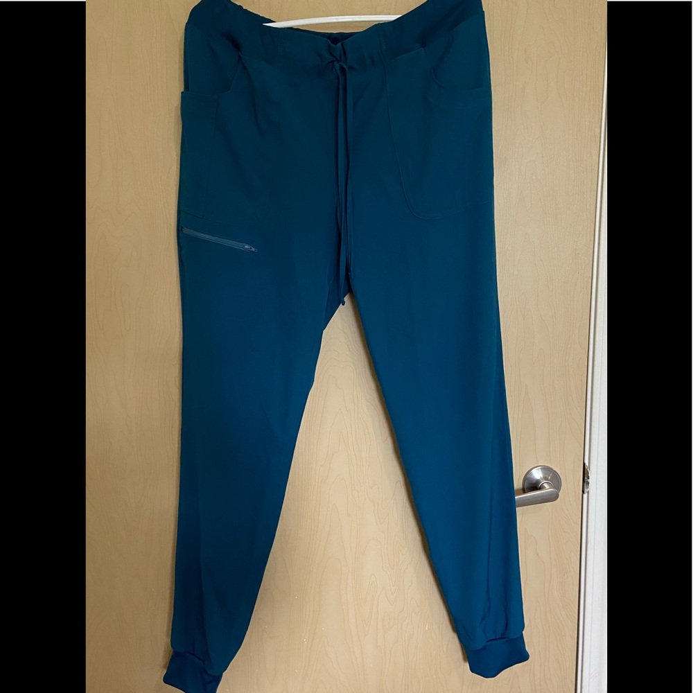 Heartsoul scrub joggers Caribbean Blue